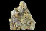 Yellow/Green Cubic Fluorite Crystal Cluster - Morocco #82808-1